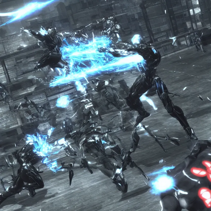 Image similar to ingame gameplay of metal gear rising on the nintendo 64