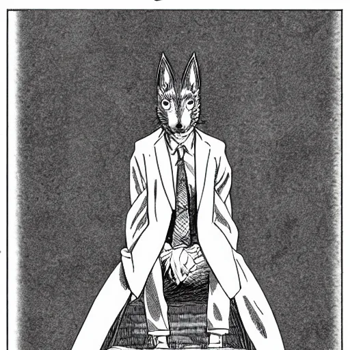 Image similar to Beastars :: Bill ,by Kentaro Miura :: Manga panel,