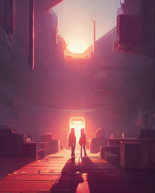 Prompt: ranxerox by greg rutkowski, loish, rhads, beeple, makoto shinkai and lois van baarle, ilya kuvshinov, rossdraws, tom bagshaw, alphonse mucho, global illumination, detailed and intricate environment