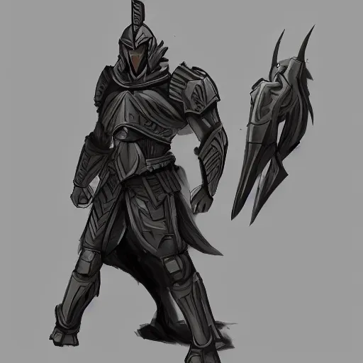 Prompt: concept art of spartan in the style of feng zhu