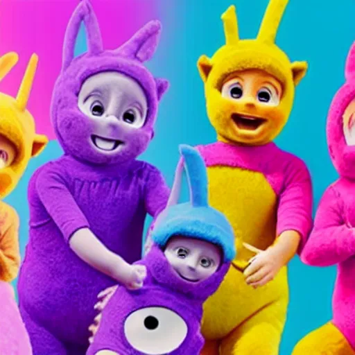 Prompt: troll teletubbies