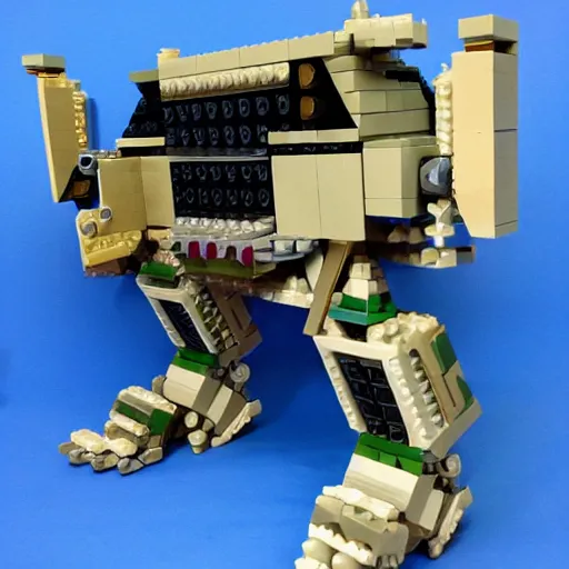 Image similar to mechwarrior timberwolf lego set