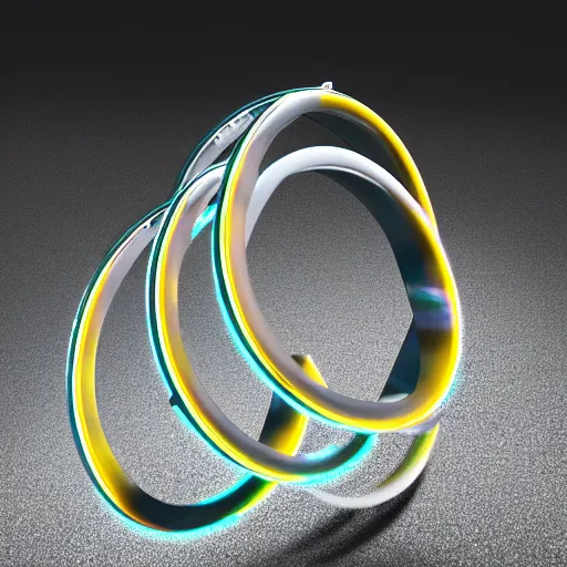 Prompt: chrome hoops lit by police lights, octane, houdini, hyper detailed, cgi