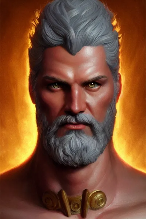 Image similar to zeus humanoid god of the thunder, charming and alluring face, highly detailed, d & d, fantasy, highly detailed, digital painting, trending on artstation, concept art, sharp focus, illustration, art by artgerm and greg rutkowski and magali villeneuve