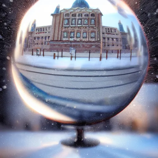 Prompt: snow globe of buenos aaires city, artstation, photorealism