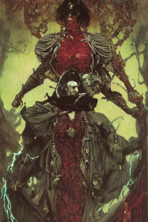 Image similar to full length portrait of marvel villain eldrad, painted by lawrence alma tadema, zdzislaw beksinski, norman rockwell, jack kirby, tom lovell, alex malveda, greg staples, hand of fear, bbc, tv