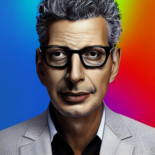 Prompt: !! hyperrealistic!! image of jeff goldblum, by thomas eakes & xiang duan, perfect facial symmetry, dim volumetric cinematic lighting, photorealistic, 8 k octane beautifully detailed render, post - processing, extremely hyper - detailed, intricate, lifelike texture, epic composition, masterpiece, trending on artstation, stunning,