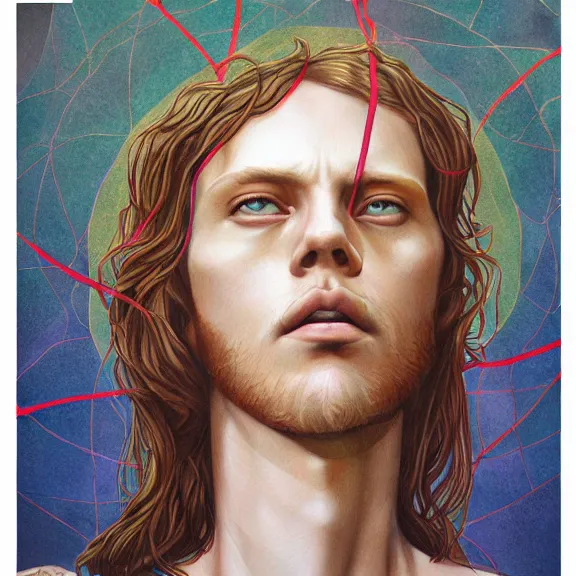 Image similar to jesus, by martine johanna, golden ratio, hyper detail, concept artbook, ealistic, photorealistic,