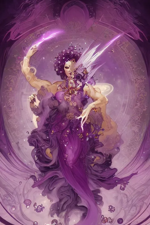 Prompt: purple fire magic, amethyst, magical, painted purple, rpg, icon, vector style, by nekro, peter mohrbacher, alphonse mucha, brian froud, yoshitaka amano, kim keever, victo ngai, james jean