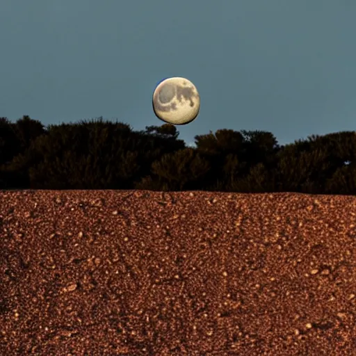 Image similar to photo of moon falling on the earth