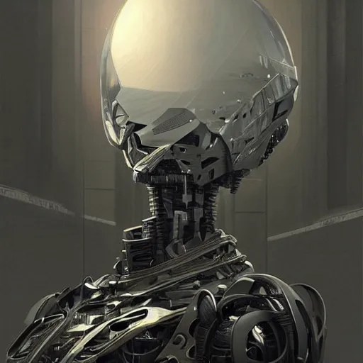 Prompt: a hyperdetailed robot made out of black ivory, digital art, 8 k resolution, unreal engine, highly detailed, photorealistic by wlop, greg rutkowski