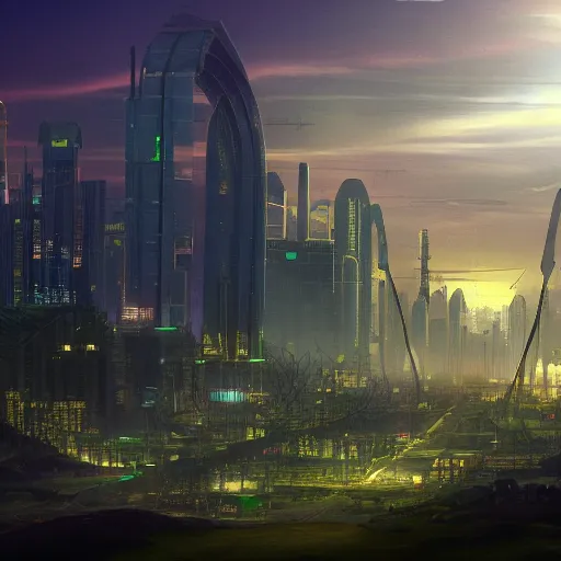 Image similar to 4k solarpunk wallpaper, trending on artstation