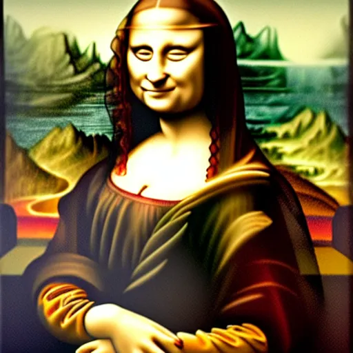 Image similar to fat mona lisa da vinci, by da vanci