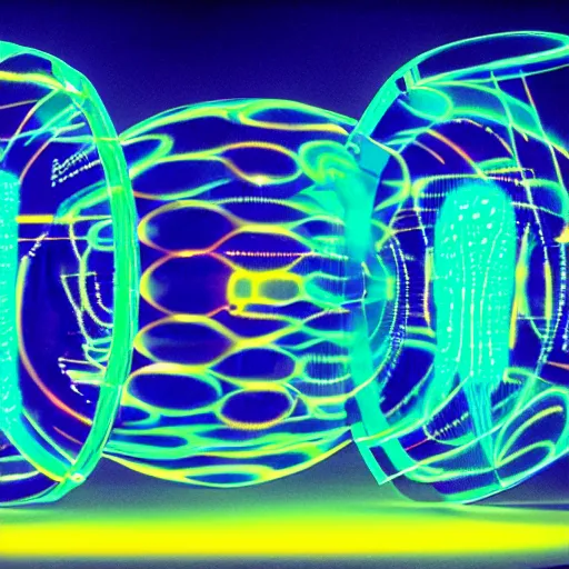 Image similar to portrait of a plasma energy tron dinosaur egg in the shape of a random geometric shape, made up of glowing electric plates and patterns. cinestill