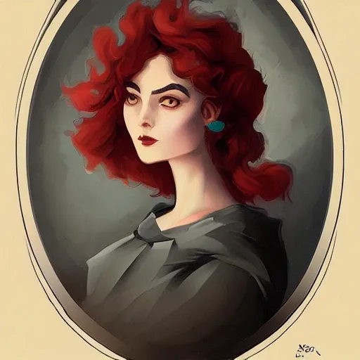 Image similar to a beautiful portrait in the style of charles dana gibson and in the style of peter mohrbacher.