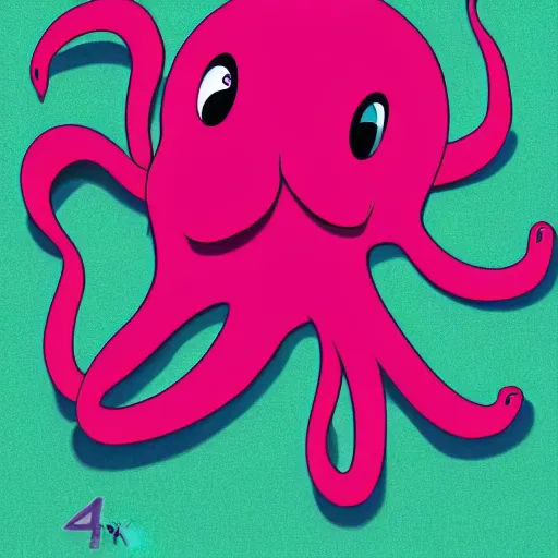 Image similar to sad octopus wearing a pink hat by alex heywood in 4 k ultra high resolution