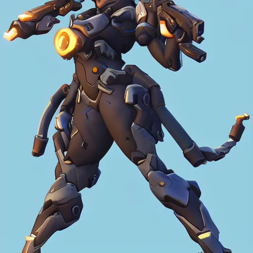 Image similar to concept art for a new overwatch character