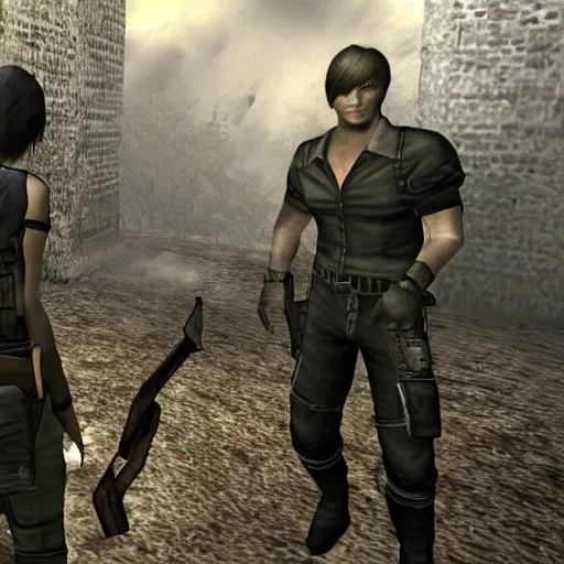 Image similar to resident evil 4, first peron