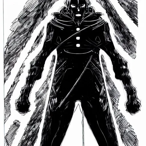 Image similar to Joe Biden looking sinister, by Tsutomu Nihei, highly detailed