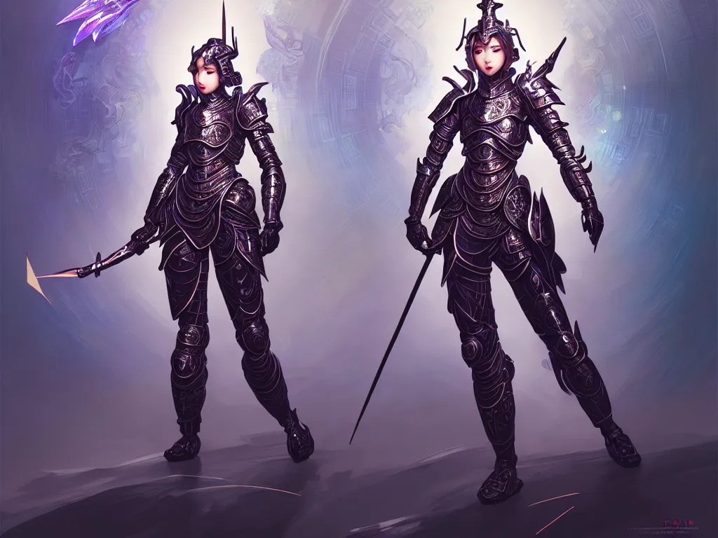 Image similar to portrait full body hero action pose of futuristic female knights of zodiac, abstract chinese dragon concept art, d & d, ssci - fi and fantasy, intricate and very beautiful and elegant, highly detailed, digital painting, artstation, sharp focus, illustration, art by tan zi and ayanamikodon and alphonse mucha and wlop, at future neon tokyo light temple