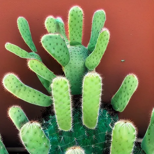 Image similar to a cactus pooping