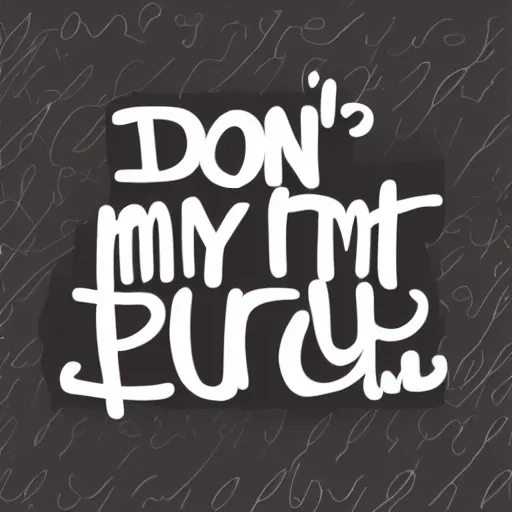 Image similar to Don't touch my phone - Vector hand drawn lettering phrase. Modern brush calligraphy for blogs and social media