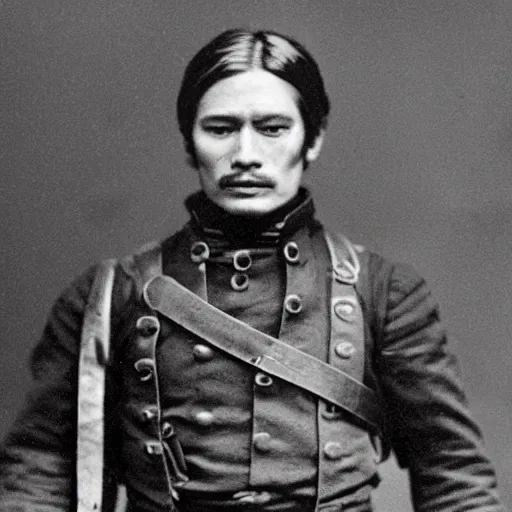 Image similar to civil war photograph of yoshi