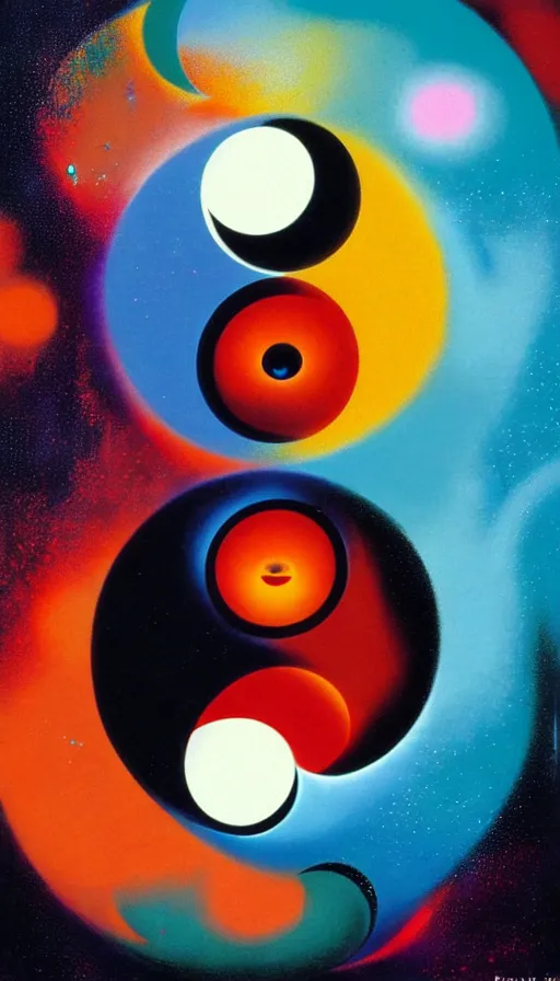 Image similar to Abstract representation of ying Yang concept, by PAUL LEHR ,