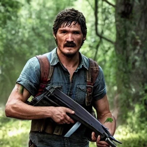 Image similar to Pedro Pascal as Joel in The Last Of Us