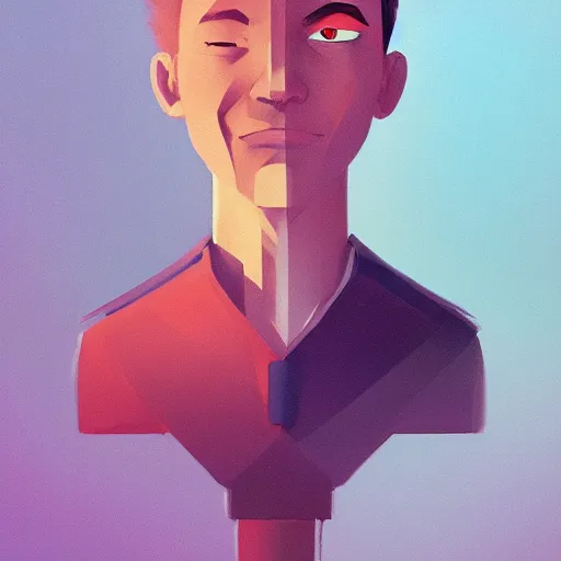 Image similar to face icon stylized minimalist mash, loftis, cory behance hd by jesper ejsing, by rhads, makoto shinkai and lois van baarle, ilya kuvshinov, rossdraws global illumination