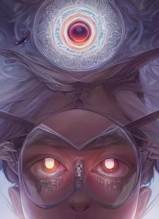 Prompt: all seeing eye by hiroshi yoshida and moebius and loish and artgerm, painterly, symmetrical, ultra detailed, hyper realistic, illustration, concept art, smooth, sharp focus