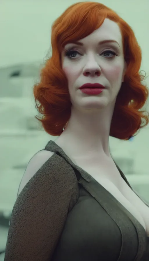 Image similar to Christina Hendricks in Madmen, perfectly-centered-photograph of Christina Hendricks, film still, sweaty, insane detail, intricate, highly detailed, Zeiss Lens, DSLR photography, smooth, sharp focus, Unreal Engine 5, Octane Render, Redshift, 8K