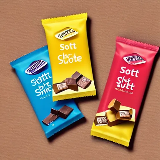Image similar to Ritter Sport chocolate with snot flavour, product shot, photo