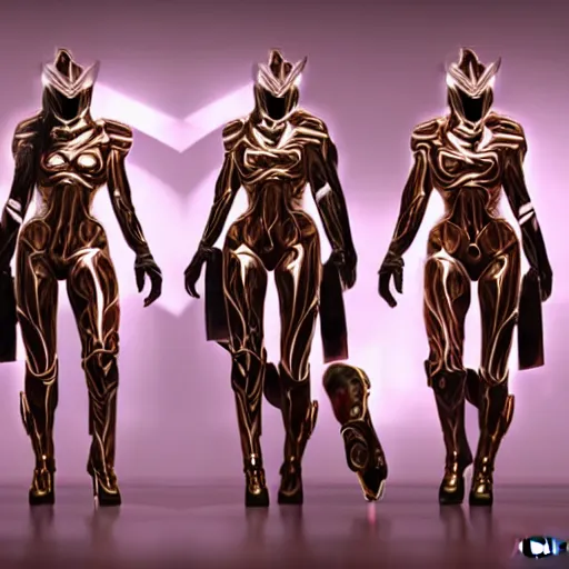 Prompt: photograph of a female warframe with skin made of mirrors!!!!!!!!!!!!!, 8k resolution, high detail, ULTRA REALISTIC VFX, reflections
