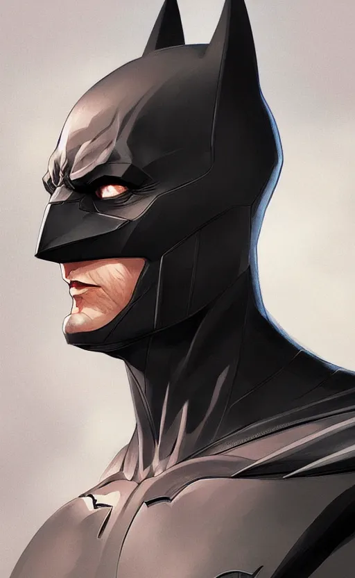 Prompt: batman, highly detailed, digital painting, artstation, facing camera, concept art, smooth, sharp focus, illustration, art by artgerm and greg rutkowski, high definition digital art, dramatic lighting, in the style of ilya kuvshinov and Ross tran