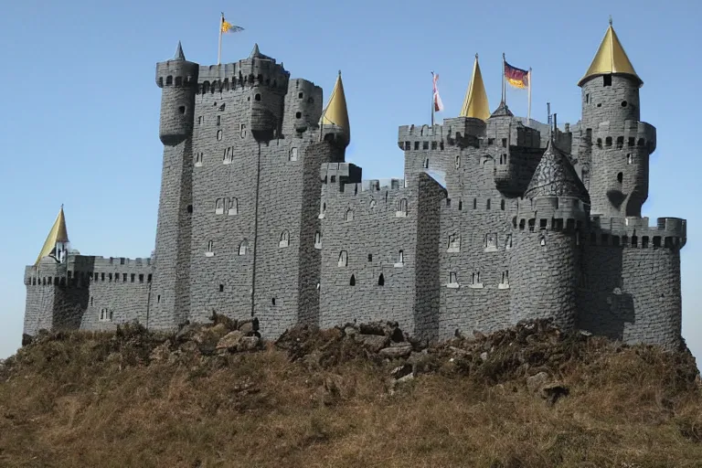 Image similar to a completed castle