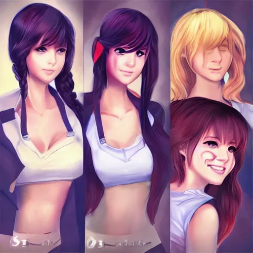 Prompt: DDLC by artgerm