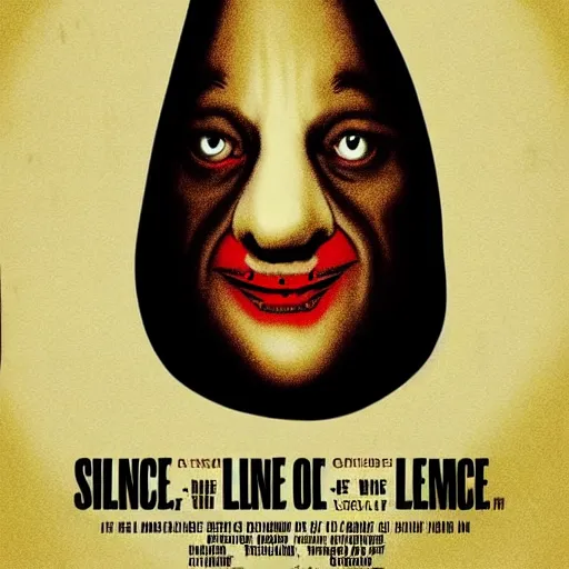 Prompt: the movie poster for silence of the lambs in the style of Dr. Seuss