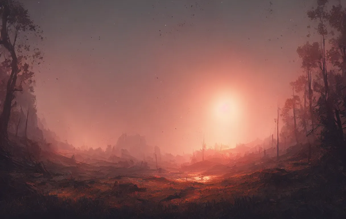 Image similar to A digital painting of scorched earth, by Ismail Inceoglu and Caspar David Friedrich, stunning, photorealistic, highly-detailed, 4k, ue5, light effect, rtx on, realistic, cinematic, IMAX quality, trending on artstation