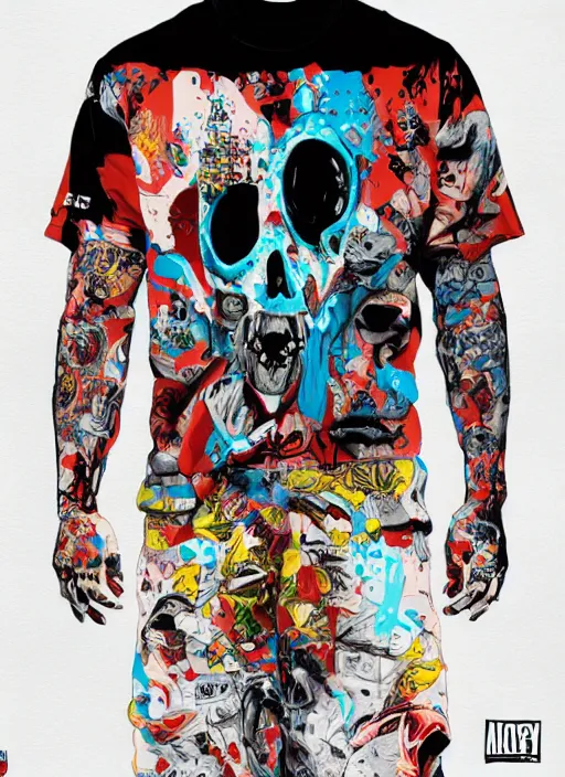 Image similar to zombie full body hiphop streetwear drip, tristan eaton, victo ngai, artgerm, rhads, ross draws