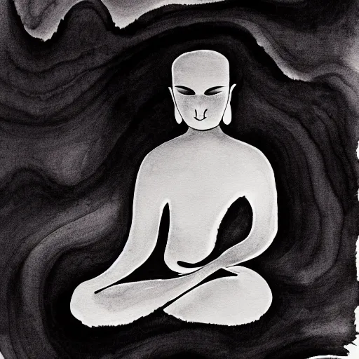 Image similar to zen, ink