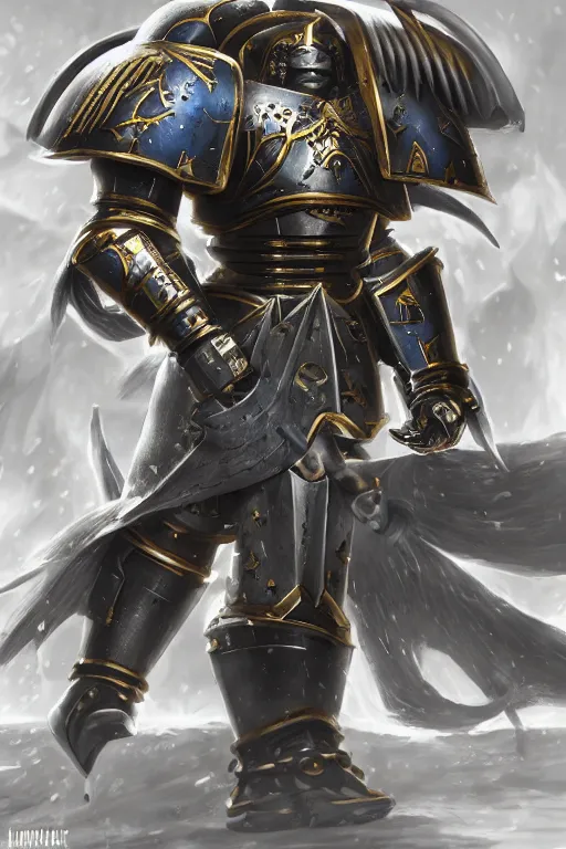 Image similar to armor portrait heros warhammer 4 0 k horus heresy fanart - the primarchs emperor by johannes helgeson animated with vfx concept artist & illustrator global illumination ray tracing hdr fanart arstation zbrush central hardmesh 8 k octane renderer comics stylized