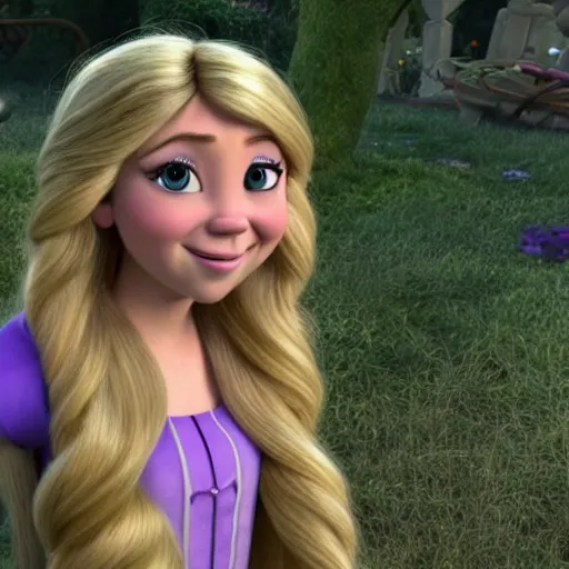 prompthunt: Jennette McCurdy as Rapunzel in disney tangled live action, 8k  full HD photo, cinematic lighting, anatomically correct, oscar award  winning, action filled, correct eye placement