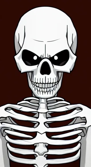 Prompt: Sans from Undertale as a photorealistic skeleton