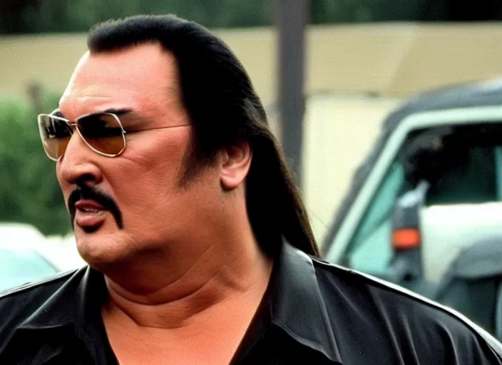 Image similar to steven seagal as julian in a still from the tv show trailer park boys (2001)