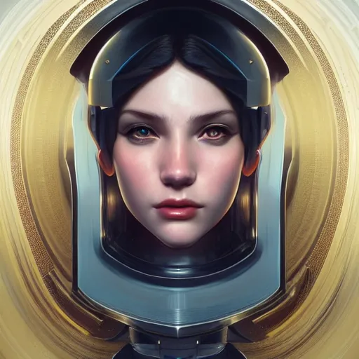 Image similar to Perfectly-centered portrait of a robot, highly detailed, professional digital painting, Unreal Engine 5, Photorealism, HD quality, 8k resolution, cinema 4d, 3D, cinematic, professional photography, art by artgerm and greg rutkowski and alphonse mucha and loish and WLOP