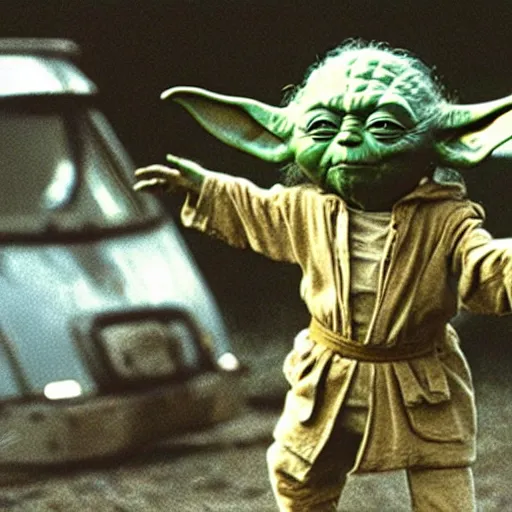 Image similar to yoda performing at woodstock