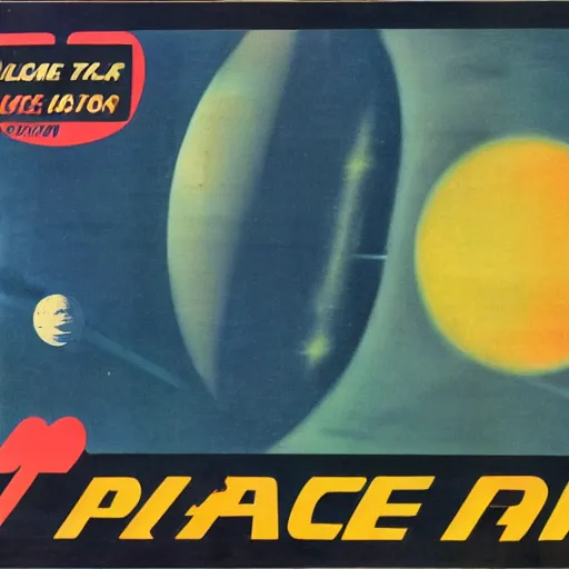 Prompt: space probe, 1 9 6 0 poster