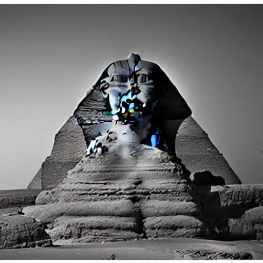 Image similar to indoor studio portrait of the sphinx of ninevah