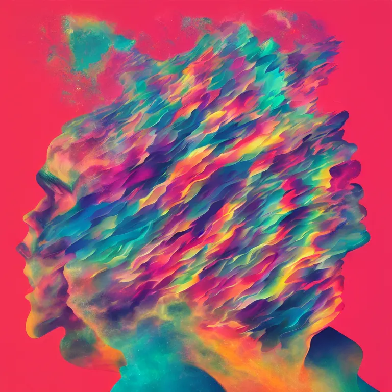 Image similar to beautiful album cover design by Jonathan Zawada